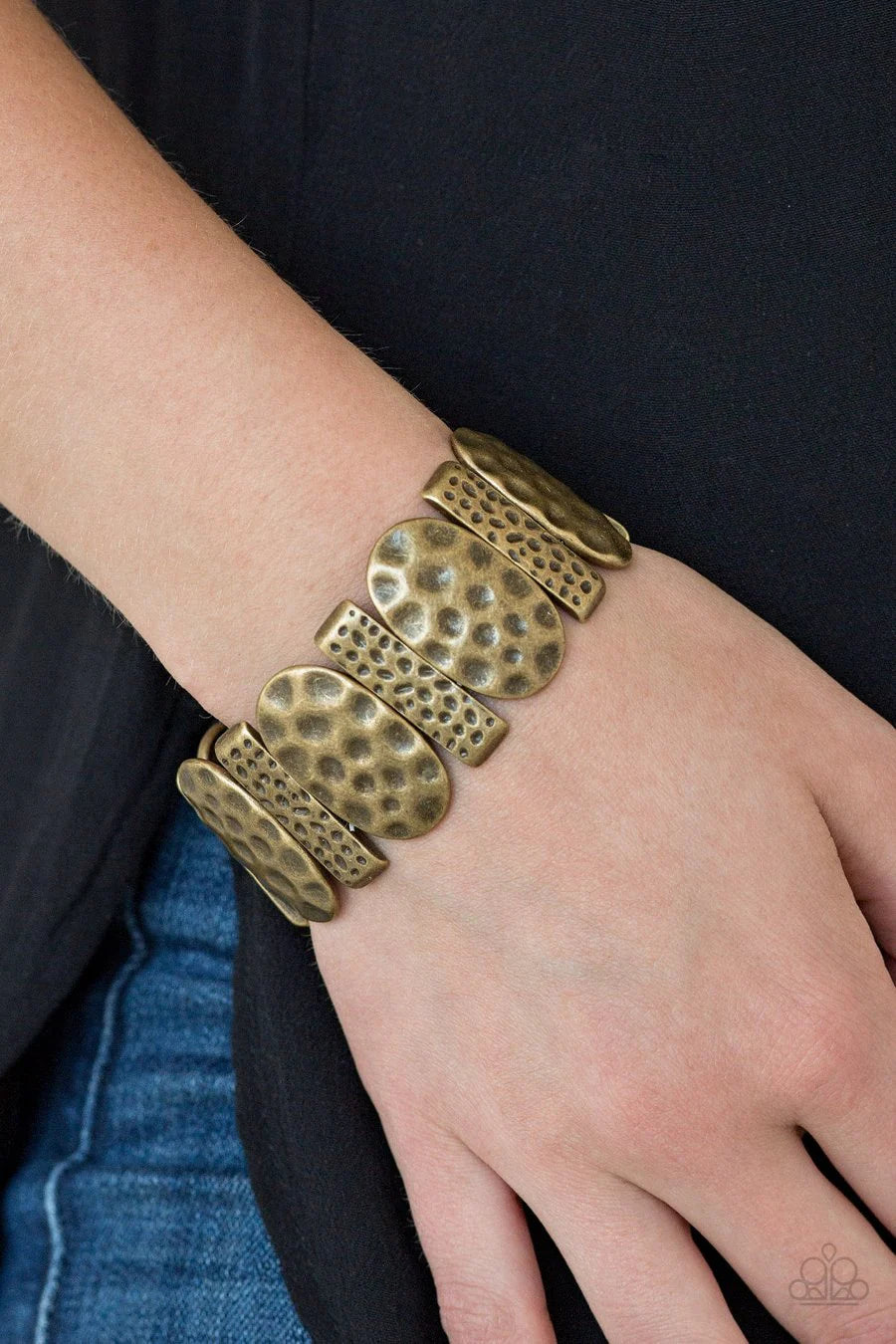 Cave Cache - Brass Bracelet - Paparazzi