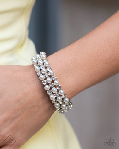 Cosmetic Character - White Bracelet - Paparazzi