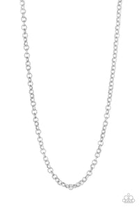 Courtside Couture - Silver Men's Necklace - Paparazzi