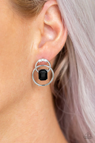 Dangerously Dapper - Black Earrings