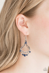 Dazzling Date Night - Blue Earrings - Paparazzi