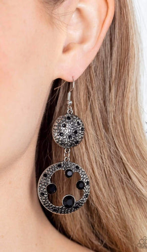 Eastern Entrada - Black Earrings - Paparazzi