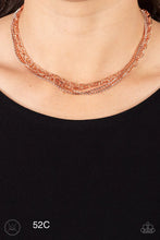 Load image into Gallery viewer, Glitter and Gossip - Copper Necklace - Paparazzi