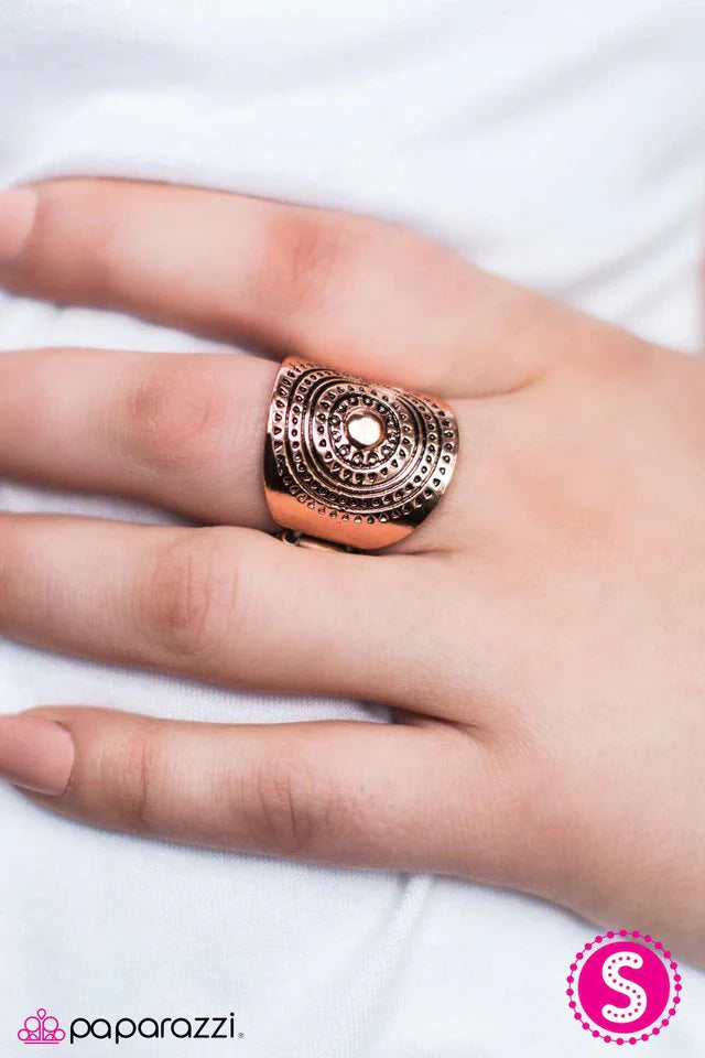 Instant Karma - Copper Ring - Paparazzi