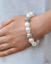 Load image into Gallery viewer, High-Class Headline - White Bracelet - Paparazzi