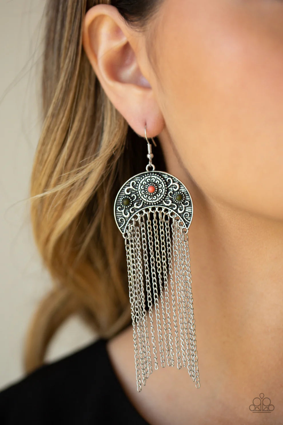 Lunar Melody - Multi Earrings - Paparazzi