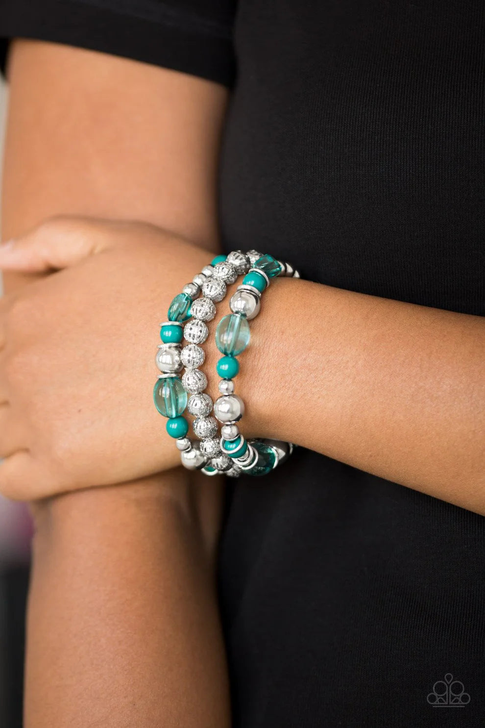 Malibu Marina - Green Bracelet - Paparazzi