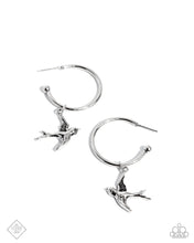 Load image into Gallery viewer, Meadowlark Memento - Silver Earrings - Paparazzi