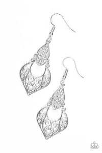 Genie Grotto - Silver Earrings - Paparazzi