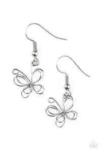 Starlet Shimmer - Kid's Butterfly Wire Earrings - Silver