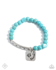 Rustic Reminder - Blue Bracelet - Paparazzi