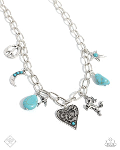 Southwestern Souvenir - Blue Necklace - Paparazzi