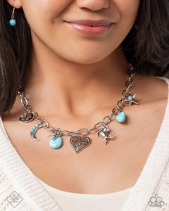 Southwestern Souvenir - Blue Necklace - Paparazzi