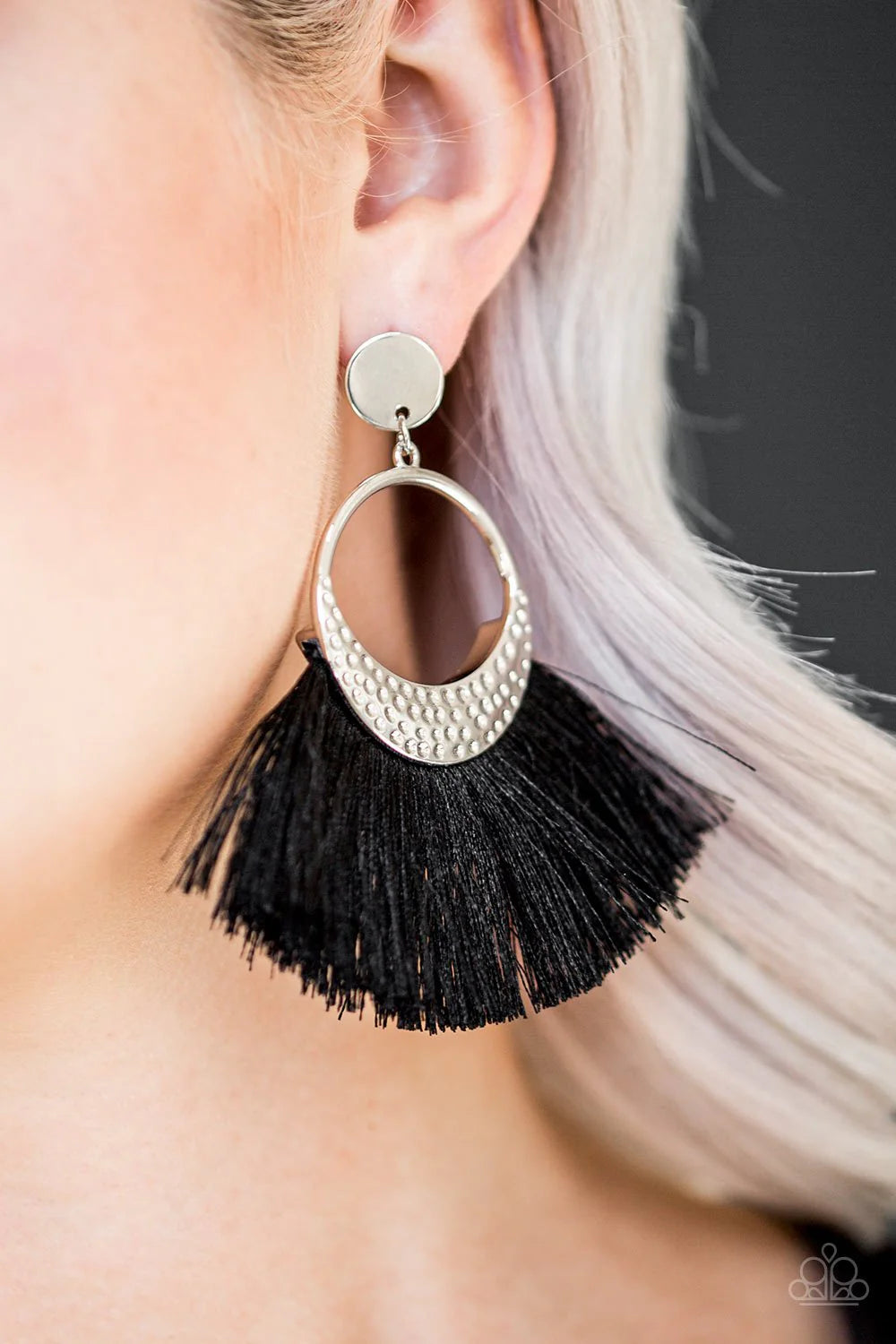 Spartan Spirit - Black Earrings - Paparazzi