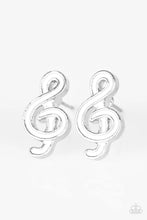 Load image into Gallery viewer, Starlet Shimmer - Kids Treble Cleft Music Symbol Earrings