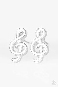 Starlet Shimmer - Kids Treble Cleft Music Symbol Earrings