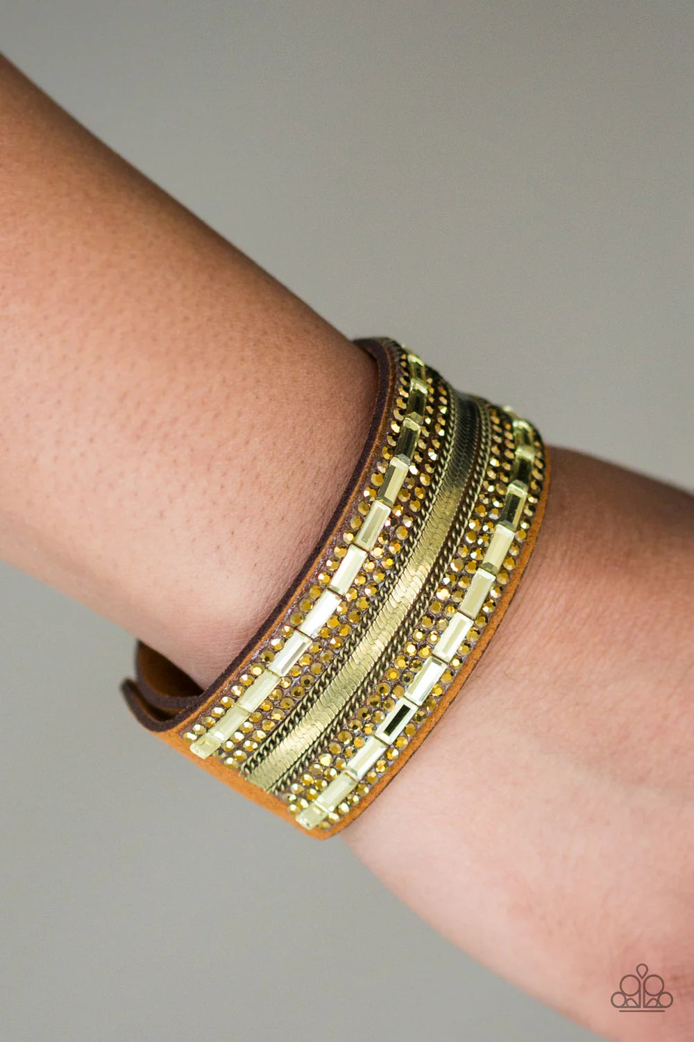 Teasingly Tomboy - Brass Bracelet - Paparazzi