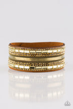 Load image into Gallery viewer, Teasingly Tomboy - Brass Bracelet - Paparazzi