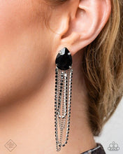 Load image into Gallery viewer, Vicious Venture - Black Earrings - Paparazzi