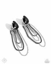 Load image into Gallery viewer, Vicious Venture - Black Earrings - Paparazzi