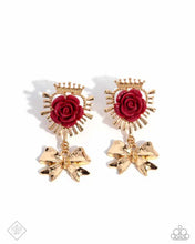 Load image into Gallery viewer, Victorian Value - Red Earrings - Paparazzi