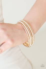 Pay A Hefty SHINE - Rose Gold Bracelet - Paparazzi