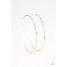 Load image into Gallery viewer, Hooked On Hoops - Rose Gold Earrings - Paparazzi