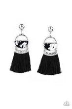 Load image into Gallery viewer, Tassel Trot - Black Earrings - Paparazzi