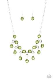 Queen Of The Gala - Green Necklace - Paparazzi