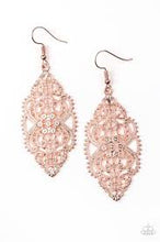 Load image into Gallery viewer, Ornately Ornate - Rose Gold Earrings - Paparazzi