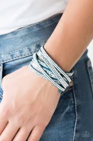 Rock Star Attitude - Blue Bracelet - Paparazzi