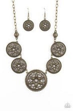 Load image into Gallery viewer, Written In The STAR LILIES - Brass Necklace - Paparazzi