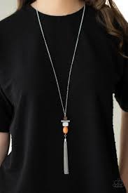 Natural Novice - Orange Necklace - Paparazzi