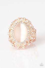 BAROQUE The Spell - Rose Gold Ring - Paparazzi