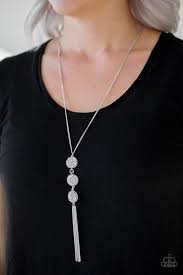 Triple Shimmer - White Necklace - Paparazzi