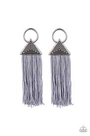 Oh My GIZA - Silver Earrings - Paparazzi