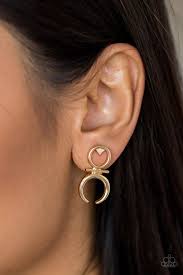 Giza Goddess - Gold Earrings - Paparazzi