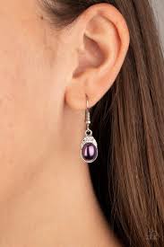 How Fancy - Purple Earrings - Paparazzi