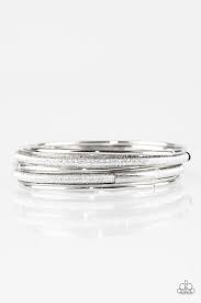 Pay a Hefty SHINE - Silver Bracelet - Paparazzi