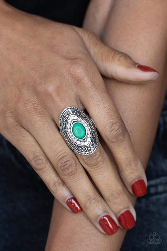 Entrancing Enchantment - Green Ring - Paparazzi