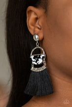 Load image into Gallery viewer, Tassel Trot - Black Earrings - Paparazzi