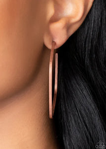 Major Flex - Copper Earrings - Paparazzi