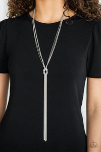 Forget Me KNOT - Silver Necklace - Paparazzi