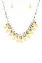 Load image into Gallery viewer, Friday Night Fringe - Yellow Necklace - Paparazzi