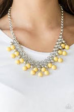 Load image into Gallery viewer, Friday Night Fringe - Yellow Necklace - Paparazzi