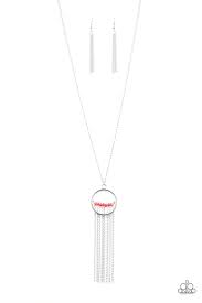 Terra Tassel - Red Necklace - Paparazzi