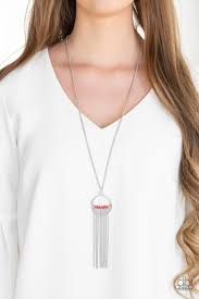 Terra Tassel - Red Necklace - Paparazzi