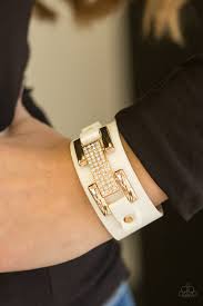 Going Platinum - White Bracelet - Paparazzi