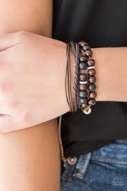 Wild Woods - Brown Bracelet - Paparazzi