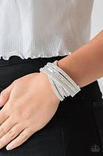 Load image into Gallery viewer, Rock Star Attitude - White Bracelet - Paparazzi